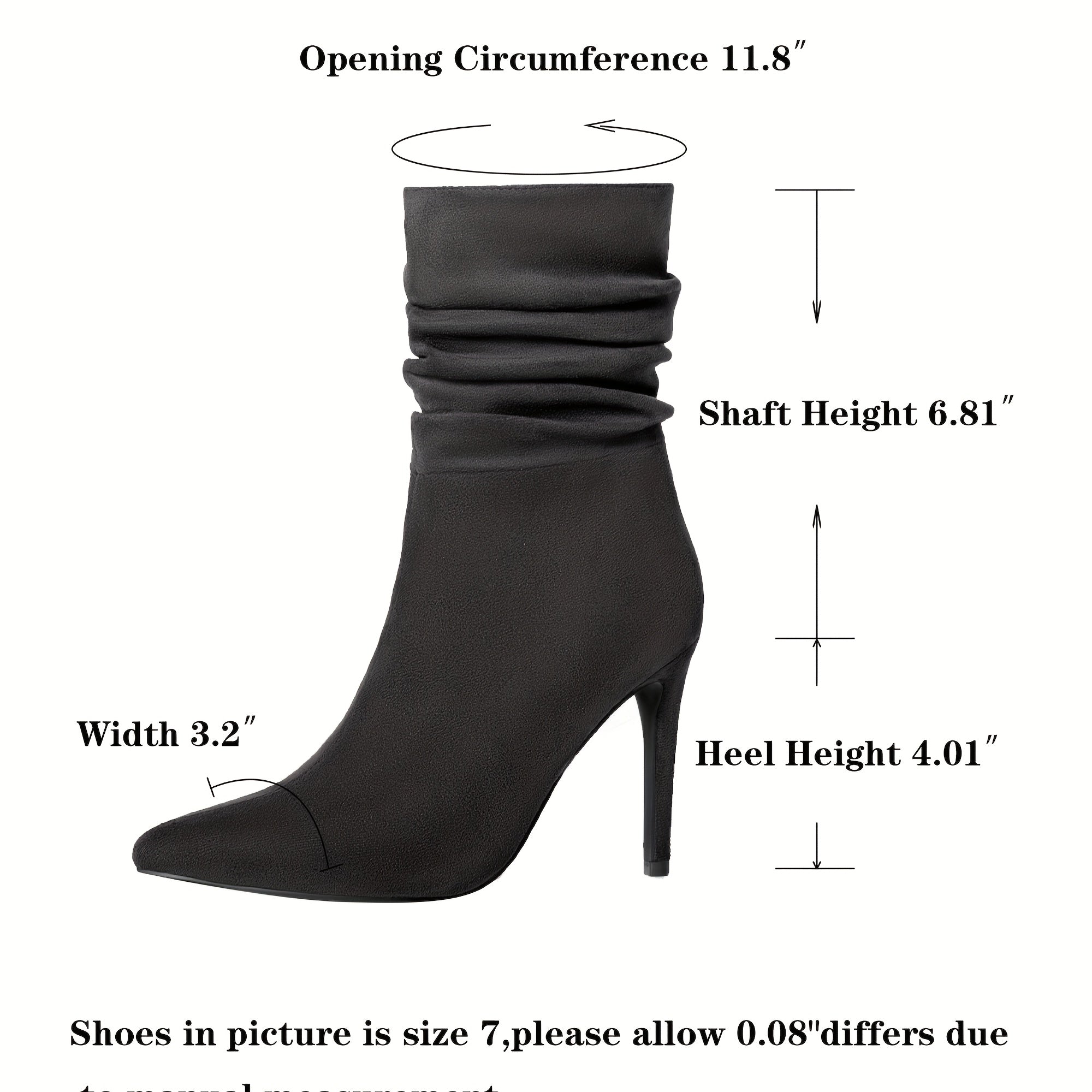 Botas femininas de cano alto até ao joelho, novo modelo para mulher com biqueira pontiaguda, salto fino e salto médio enrugado, calçado feminino