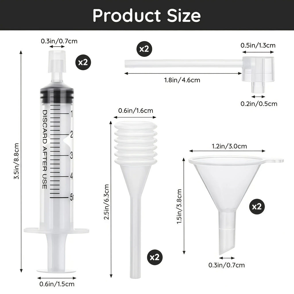Conjunto de utensílios para decantar perfumes, conjunto de utensílios de plástico transparente para transferência e distribuição de perfume