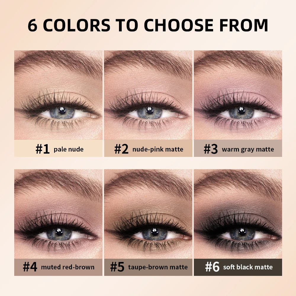 Paleta de sombras: maquilhagem de olhos de longa duração, pigmentação intensa, tons neutros, cores fáceis de esbater, paleta de sombras nude mate