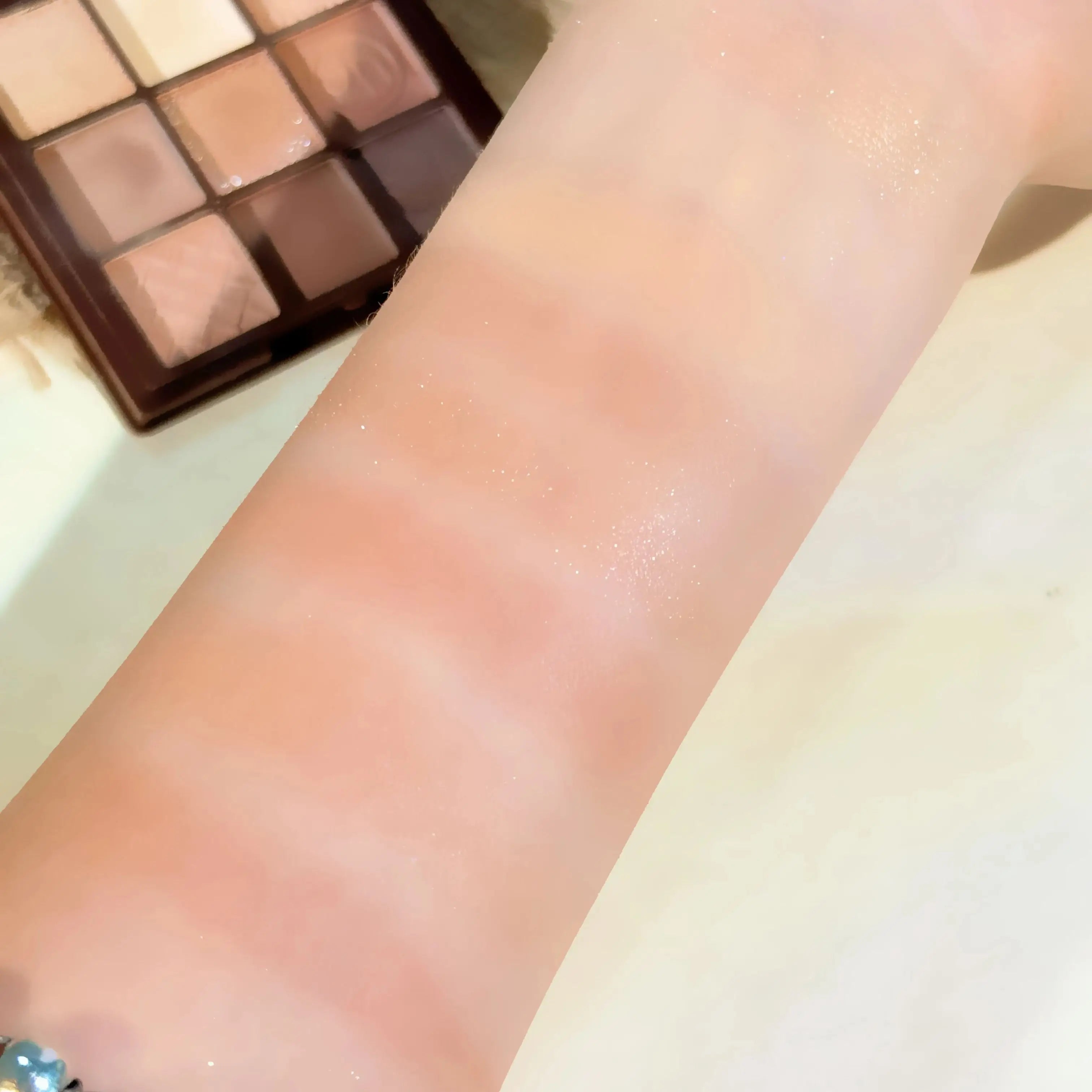 Paleta de sombra -  com acabamento mate, laranja, castanho, perolado, brilhante e iluminador