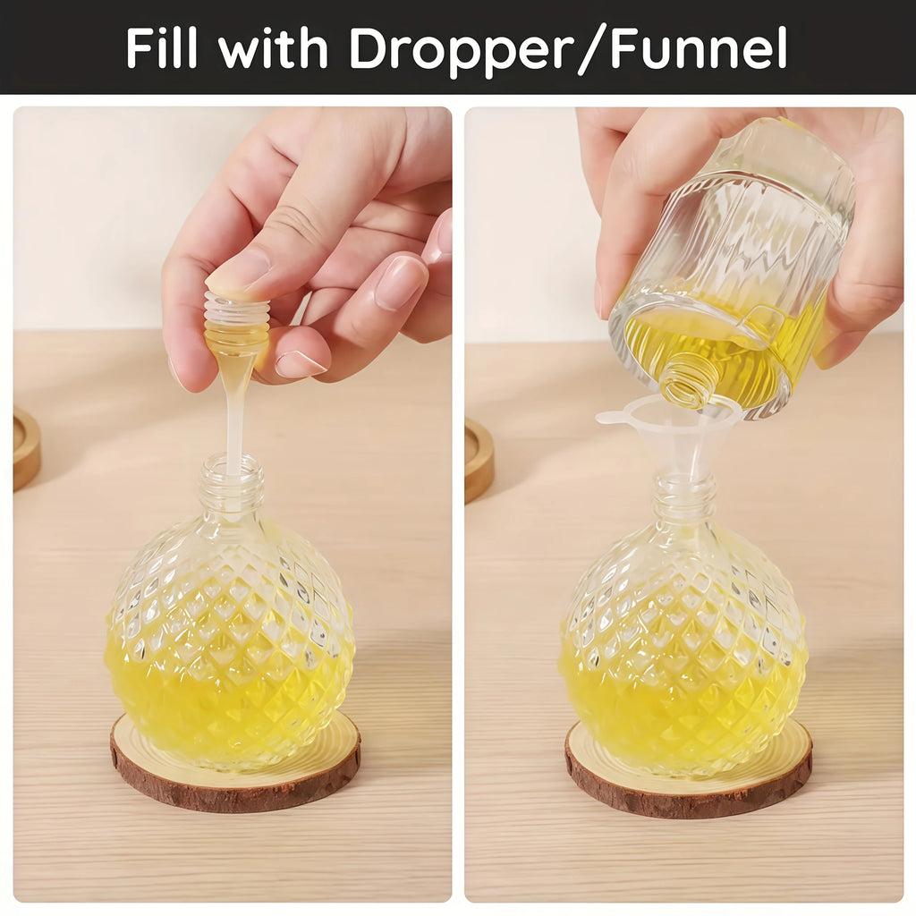 Conjunto de utensílios para decantar perfumes, conjunto de utensílios de plástico transparente para transferência e distribuição de perfume